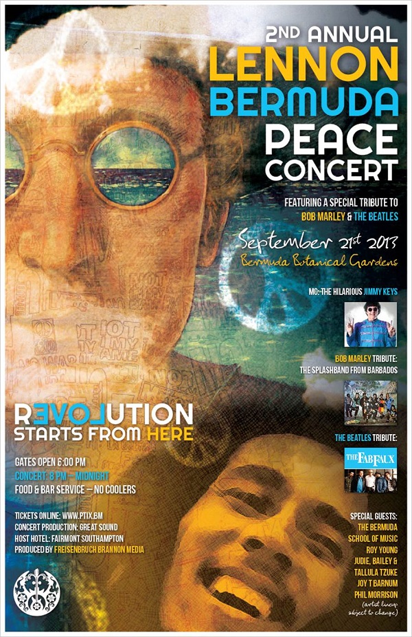 June 1st: Lennon Peace Concert Tickets On Sale - Bernews