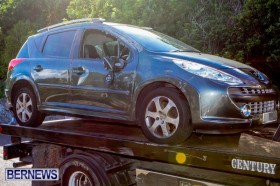 Car Accident Bermuda, July 25 2013-1