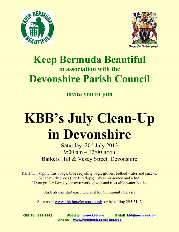 KBB-Cleanup Devonshire Parish Council