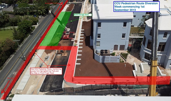 CCU Pedestrian Diversion