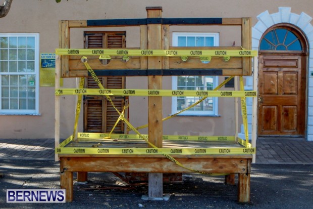 St Georges Town Square Stocks Bermuda, August 21 2013-2