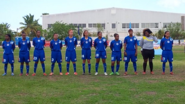 womens football team bermuda v cayman may 2014