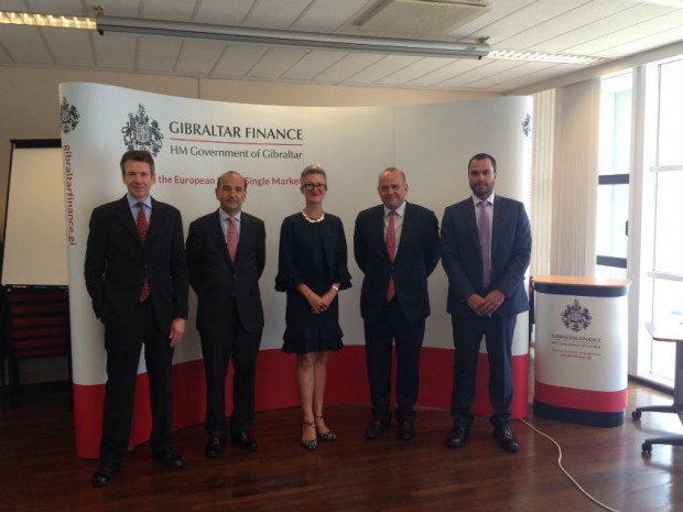 Alison Hill meeting with Gibraltar's Minister for Financial Services