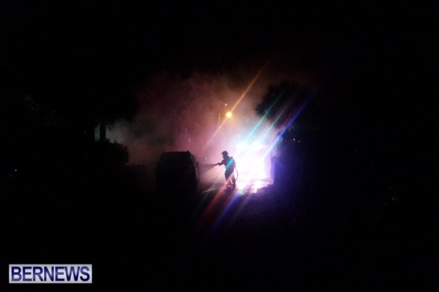 Car Fire Bermuda, June 23 2014-8