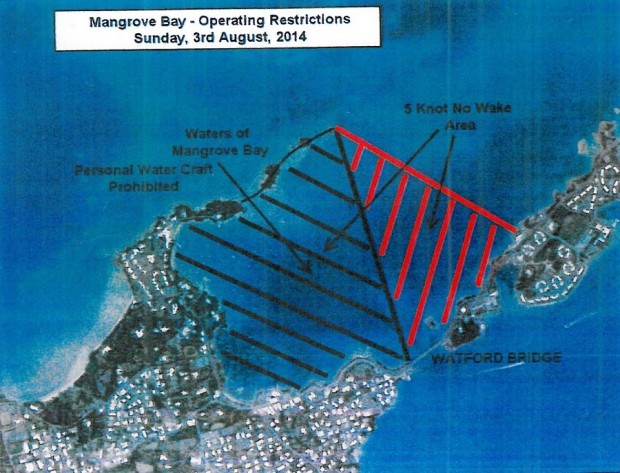 2014 Mangrove Bay Watercraft Restriction Zone Map (Non-Mariners)