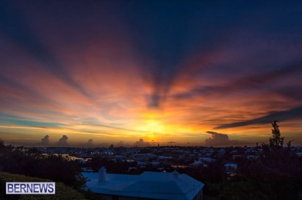 Bermuda sunset houses generic