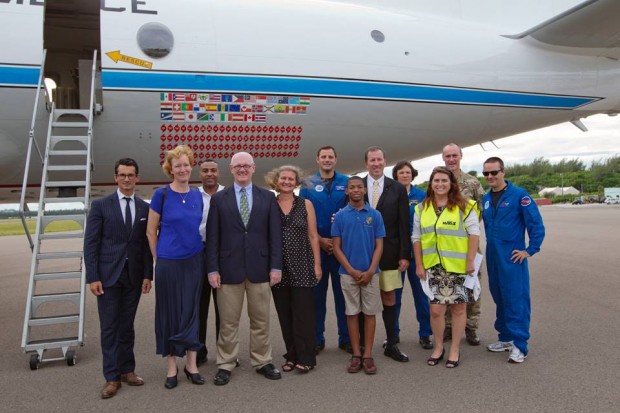 Hurricane Hunters plane in Bermuda Sept 18 14 (1)