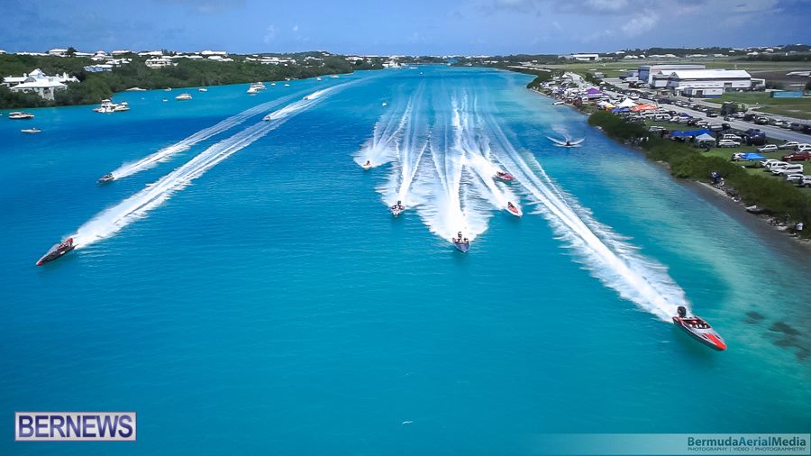 aerial-photo-round-the-island-race-bermuda-2014