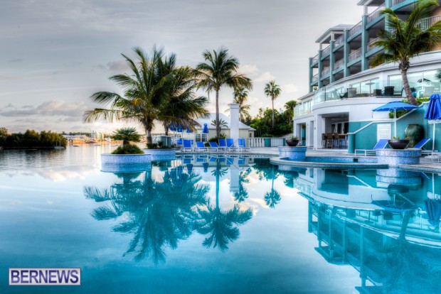 The vanishing pool at the Newstead Hotel, Paget, Bermuda