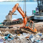 Excavator Removed From Airport Dump Waters Bermuda, October 7 2014-8