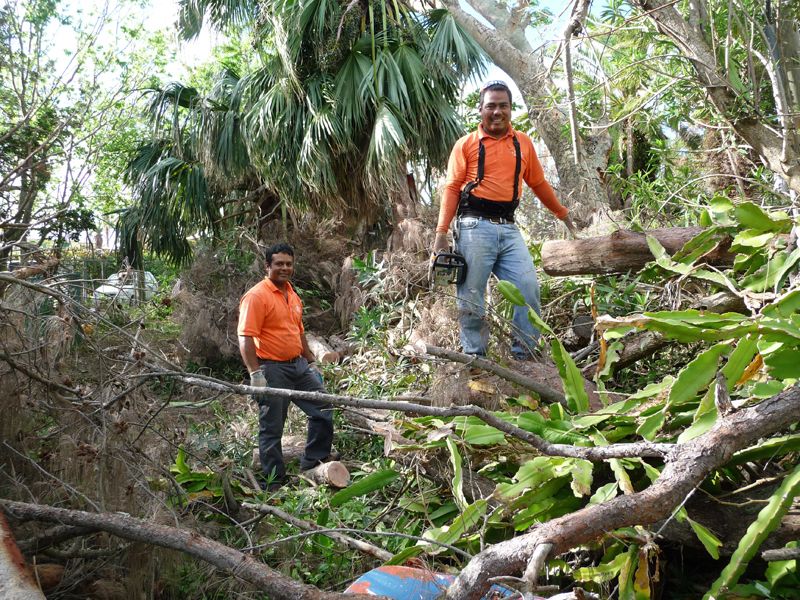 Sousa's employees at Somerset Long Bay nature reserve