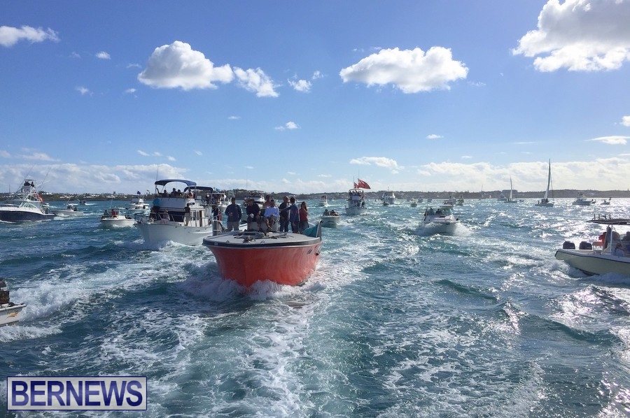 boats heading to Dr Burnie burial