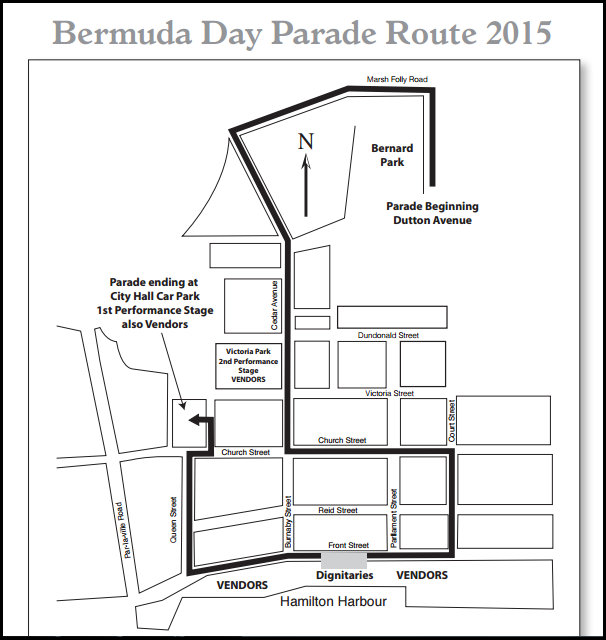 Bermuda Day Marathon & Parade Route Maps Bernews