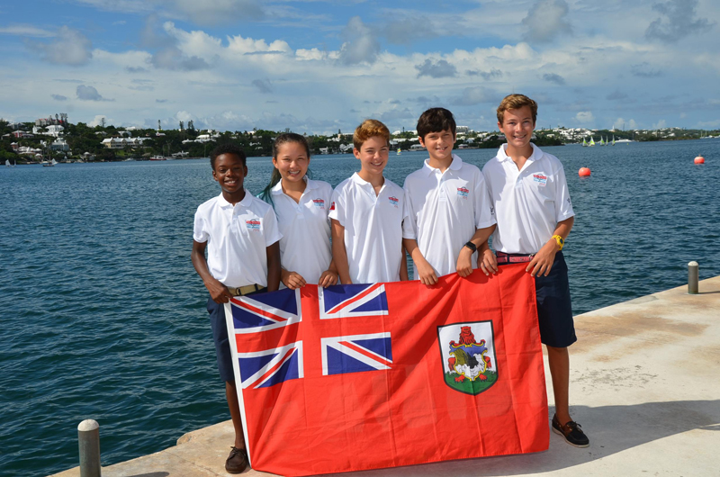 Bermuda optimist Sailing Team August 21 2015 2