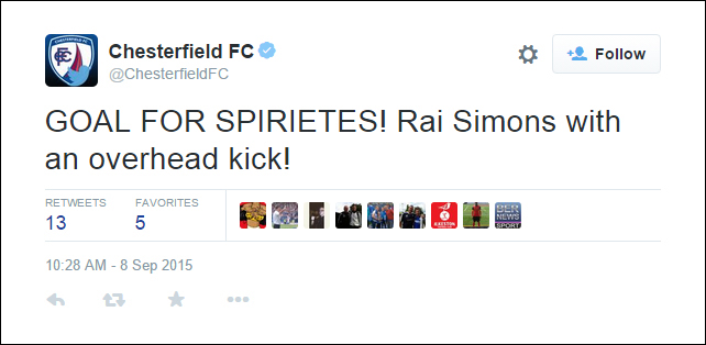 Chesterfield-FC-Rai-Simons-tweet klj12