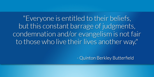 Quinton Berkley Butterfield quote Oct 2015