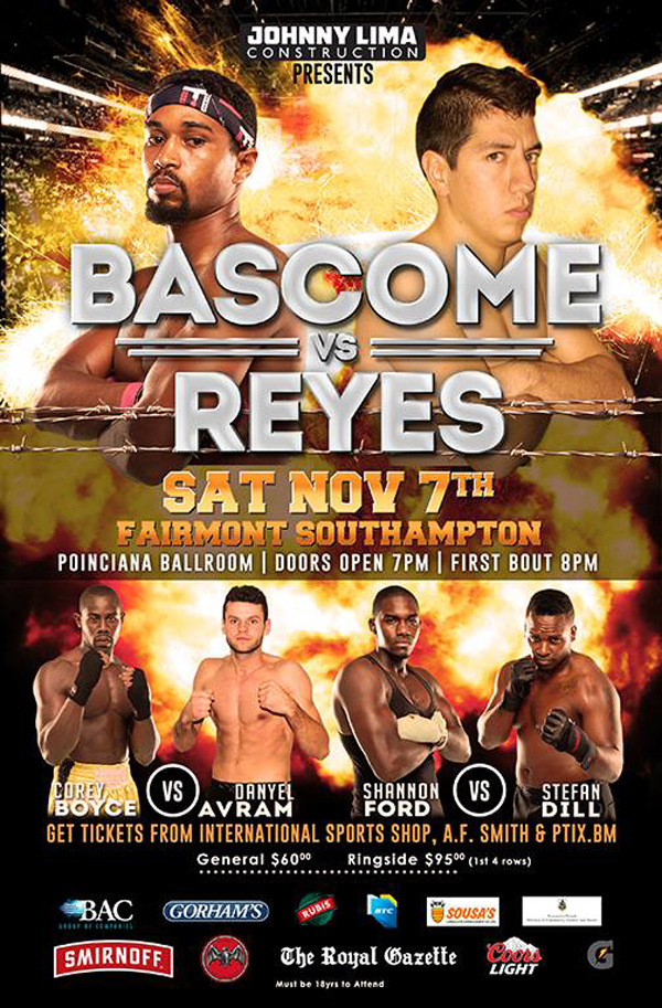 Bascome - Reyes Boxing Bermuda November 7 2015 2