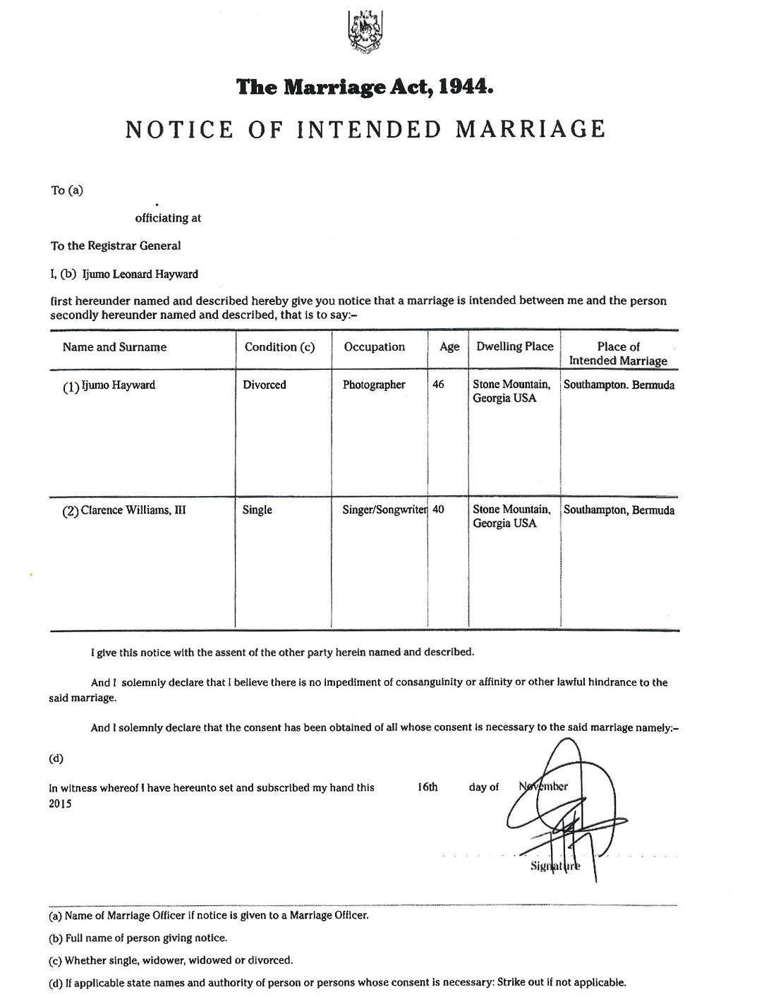 Notice of Intended Marriage Act Nov 2015 (1)