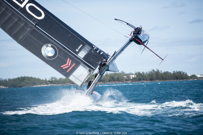ORACLE TEAM USA training in Bermuda with the AC45S