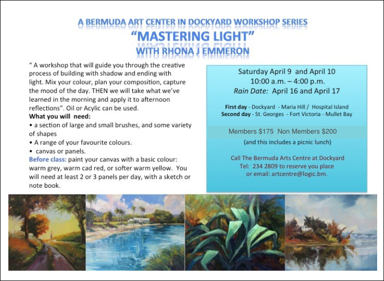 Emmerson workshop Bermuda April 3 2016