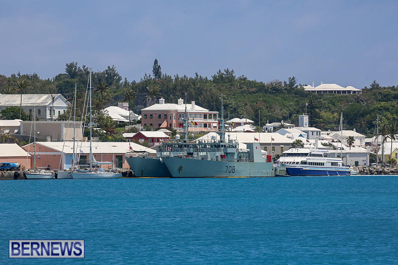 Canadian Navy HMCS Kingston 700 HMCS Moncton 708 Bermuda, May 16 2016 (4)