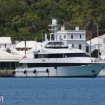 Kisses super yacht At Ordnance Island Bermuda May 2 2016 1