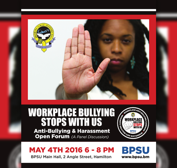 Workplace Anti-Bullying and Harassment campaign Bermuda May 1 2016