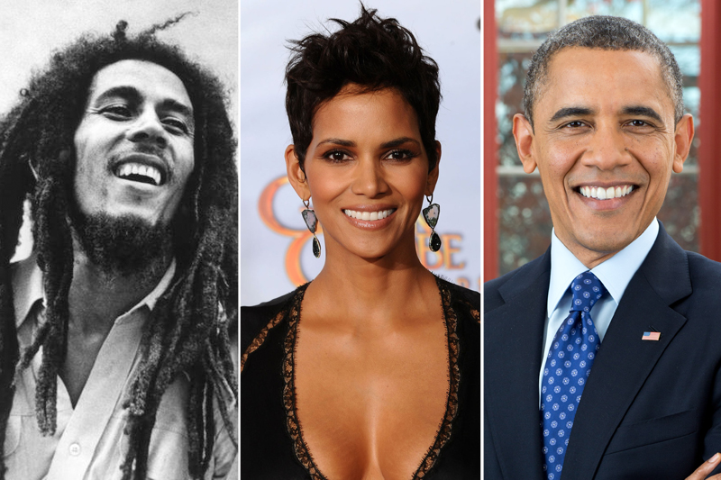 Bob Marley, Halle Berry and Presidenet Obama