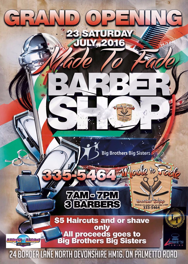 Made To Fade Barbershop Bermuda July 2016