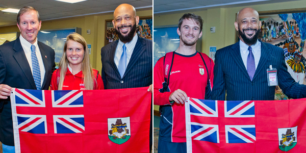 Photos Olympic Athletes Return To Bermuda Bernews