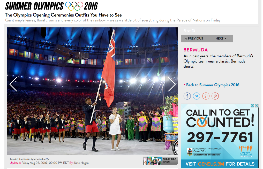 Bermuda Shorts At Olympic Ceremony Are A Hit Bernews