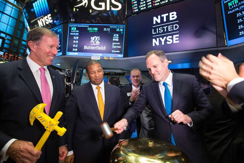 Butterfield IPOOpening Bell NYSE (3)
