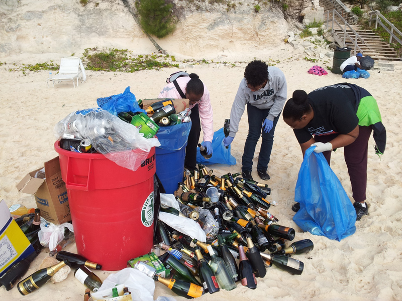 Boxing Day cleanup at Elbow Bermuda December 2016
