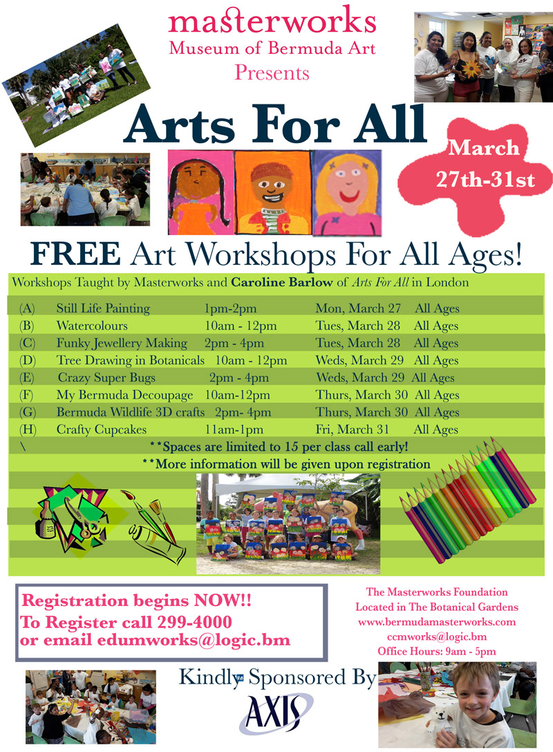 Arts for all Bermuda January 2017