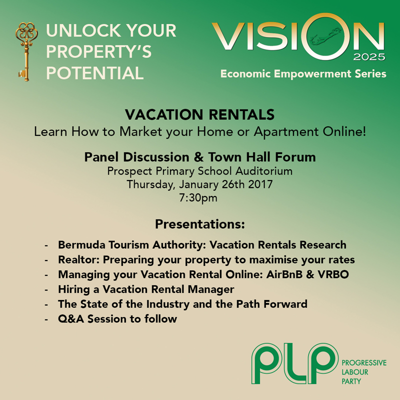 PLP Economic Empowernment Event Bermuda January 2017