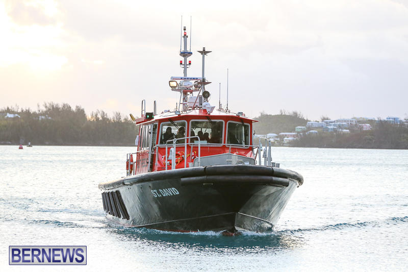 Rescued At Sea Ninah Crew Return Home Bermuda - Pilot Boat St David, January 20 2017 (3)