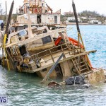 Sunken Boat Ships Marginal Wharf Bermuda, March 30 2017-11