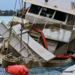 Sunken Boat Ships Marginal Wharf Bermuda, March 30 2017-24