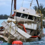 Sunken Boat Ships Marginal Wharf Bermuda, March 30 2017-32