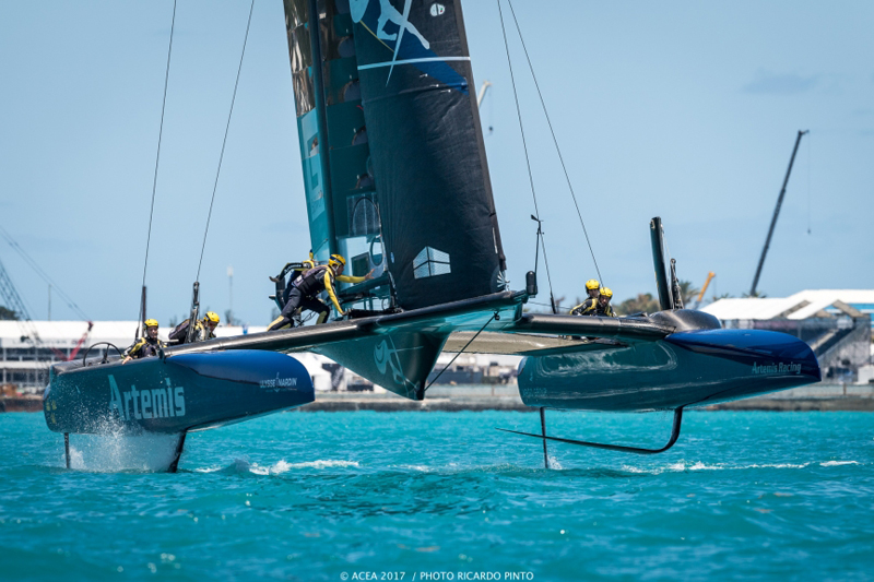 Practice racing week for the 35th America's Cup