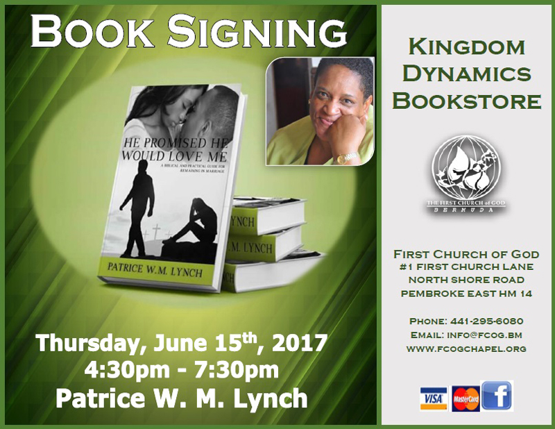 Book signing Patrice Lynch Bermuda June 2017