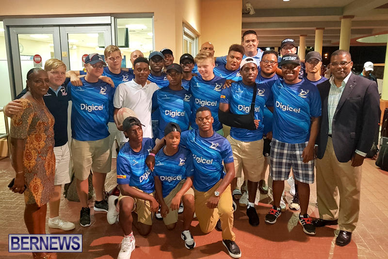 Bermuda Under 19 Boys National Rugby Team Airport, July 23 2017