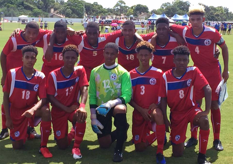 Bermuda U15 Footballers August 2017