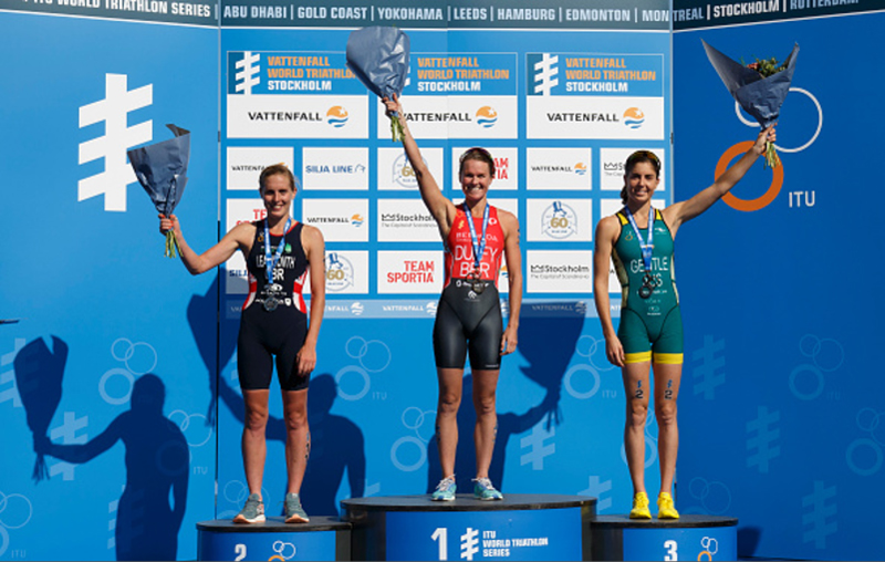 Photos: Flora Duffy Wins Triathlon In Stockholm - Bernews