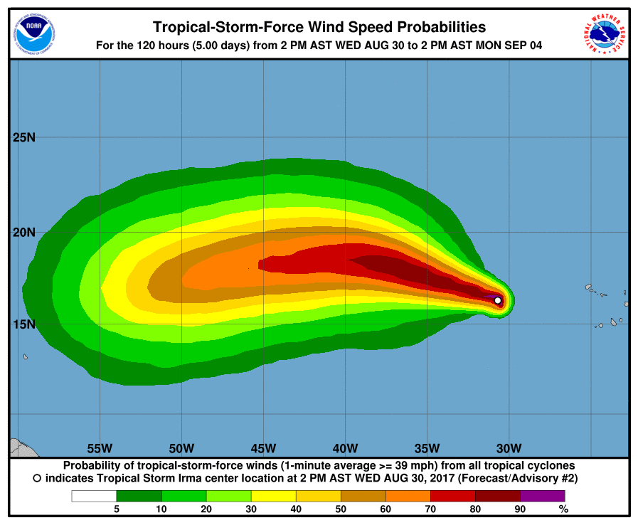 Tropical Storm Irma Bermuda August 30 2017 1