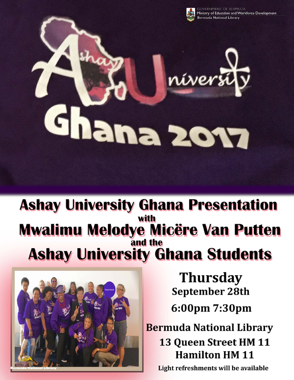 Ashay University Ghana Presentation Bermuda Sept 2017