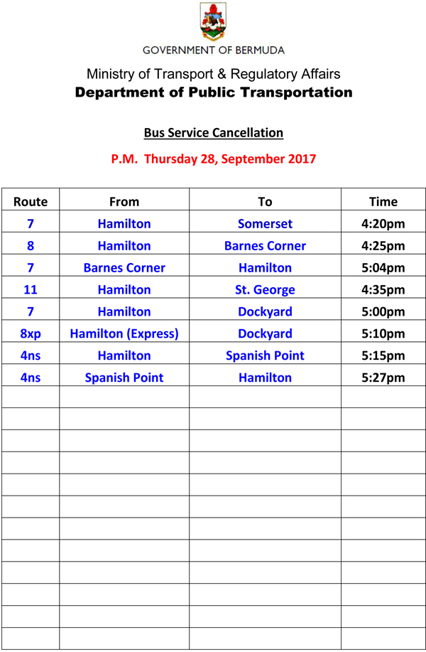 Bus Service Cancellations Thursday 28-9-2017-3