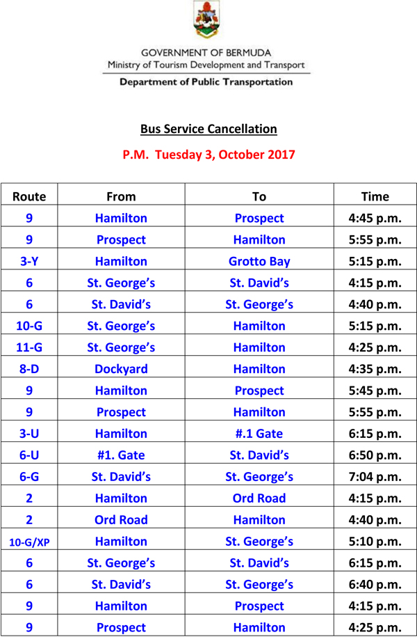 Bus Service Cancellation Tuesday 3-9-2017-1