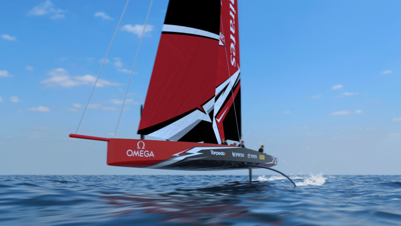 21/11/17- The 36th America's Cup class boat concept of the AC75.