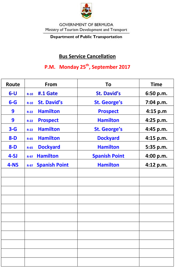 Microsoft Word - Bus Service Cancellation  Monday 25-9-2017
